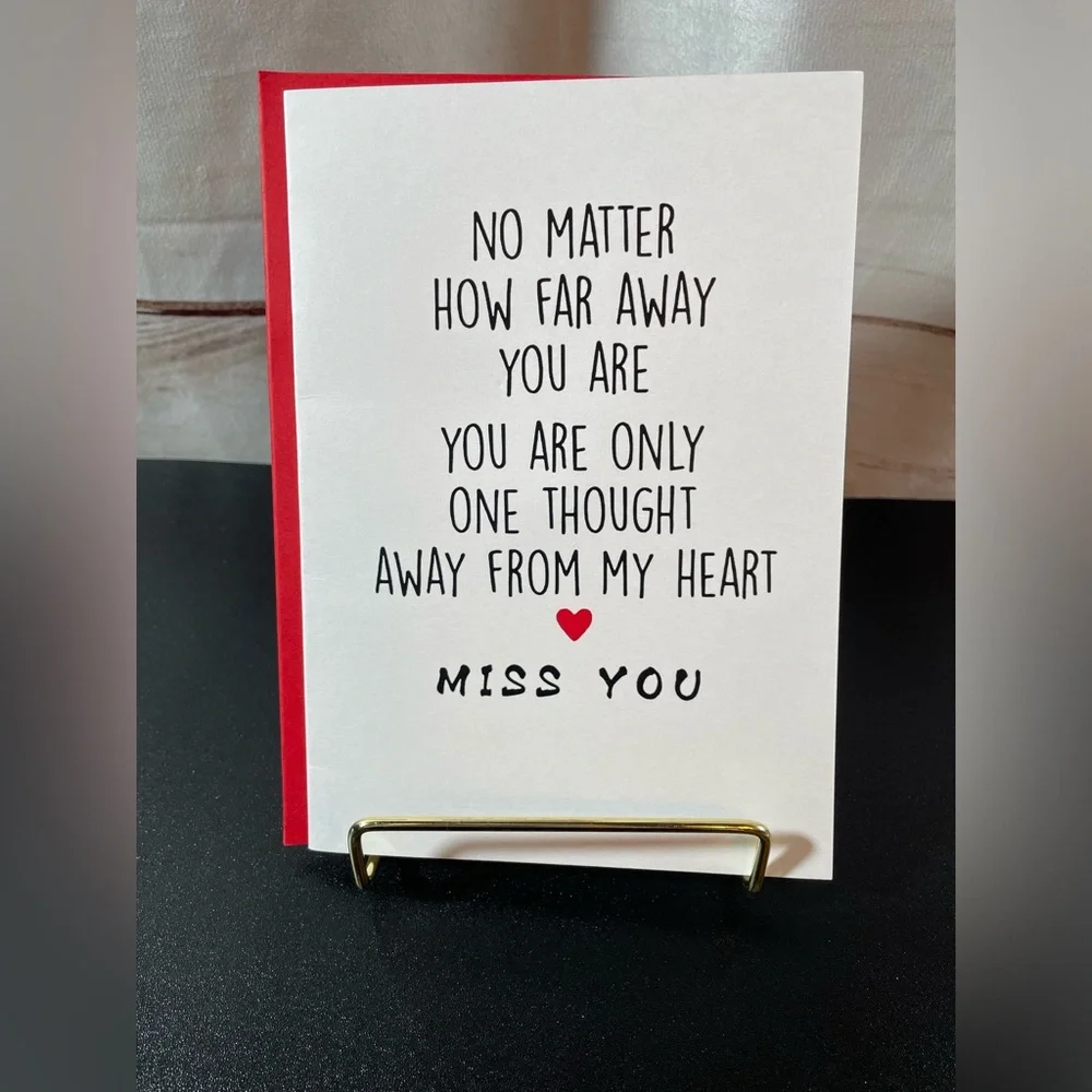 Adult Love/Miss You Greeting Card Bundle -4Pc Set NWT